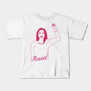 Resist -  Powerful Woman 3 Kids T-Shirt